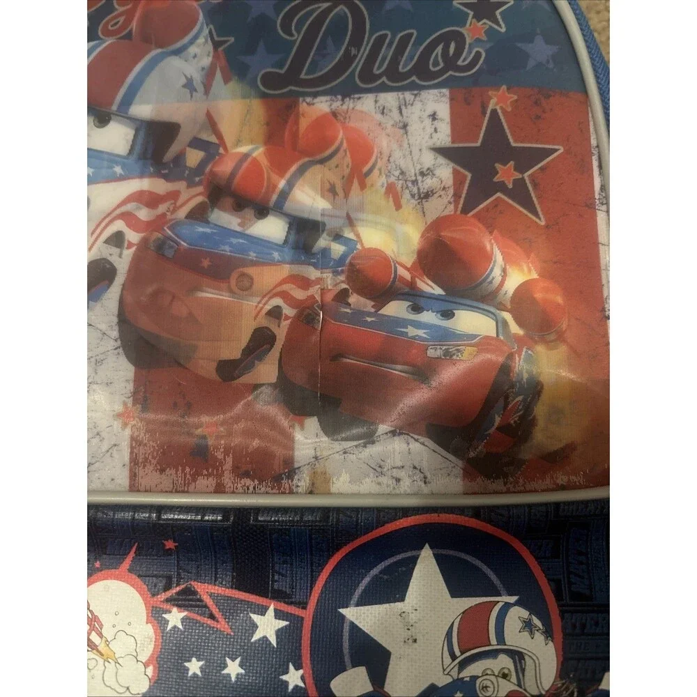 Lightning McQueen and mater Dynamic Duo Back pack holographic vintage kids